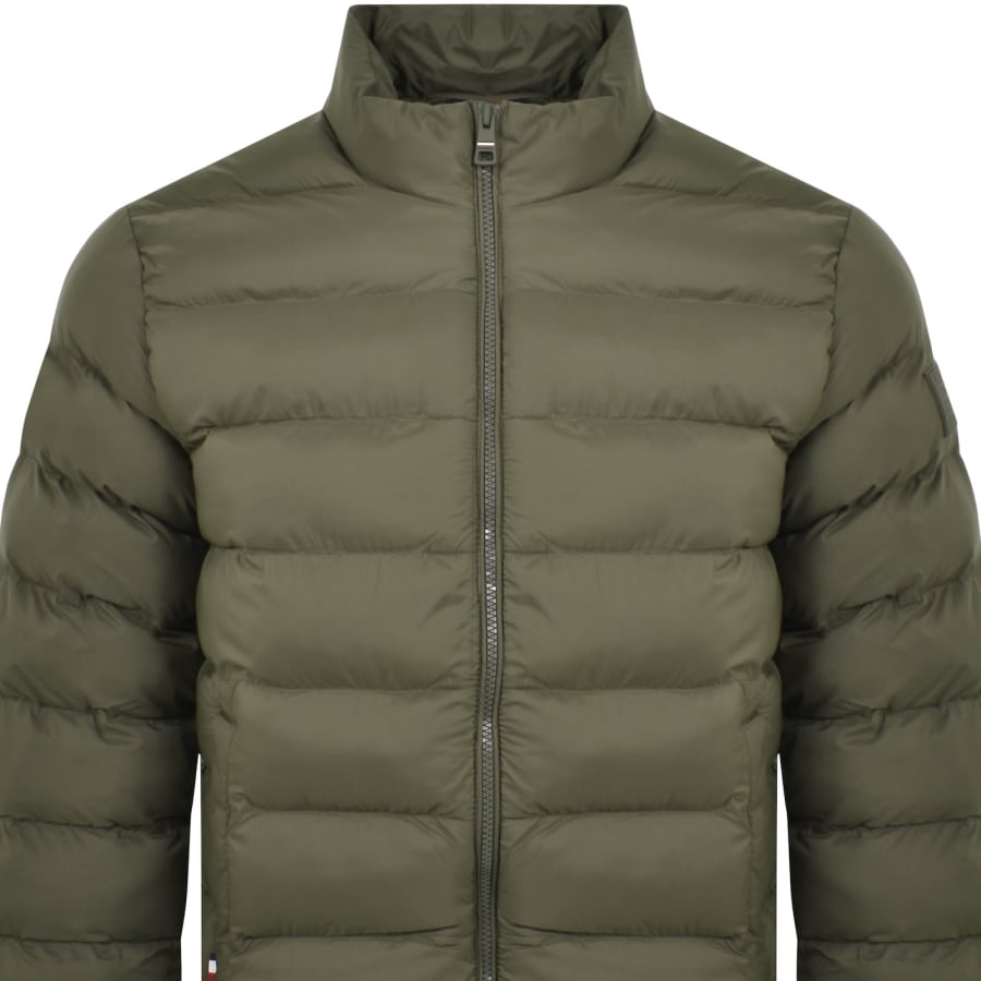 Tommy hilfiger green puffer jacket sale